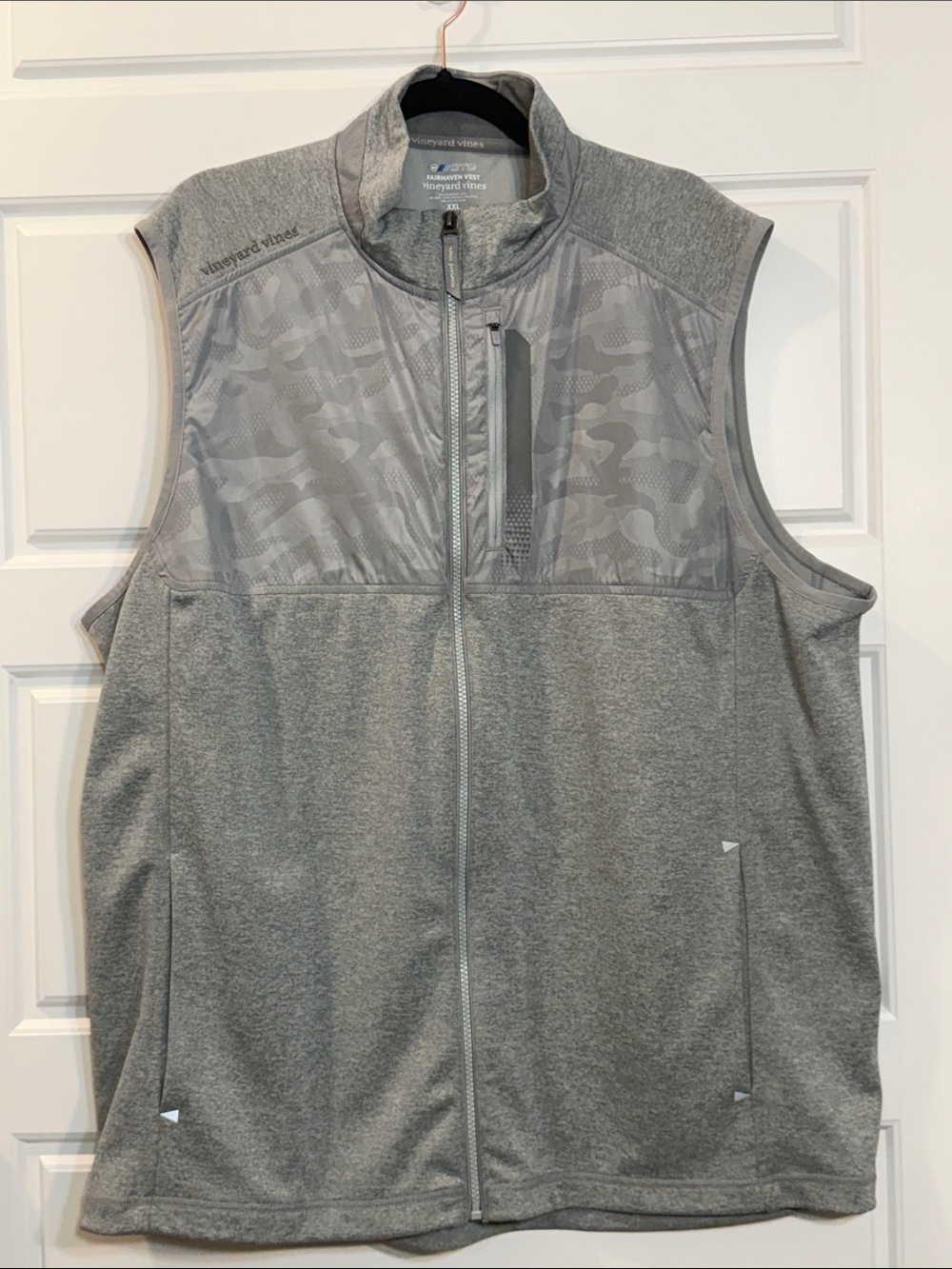Vineyard Vines Fairhaven Golf Vest OTC Mens Gray Performance Yacht Sail XXL